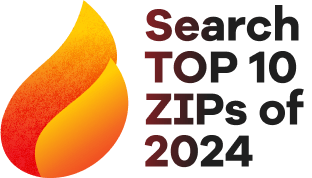 Search TOP 10 ZIPs of 2024